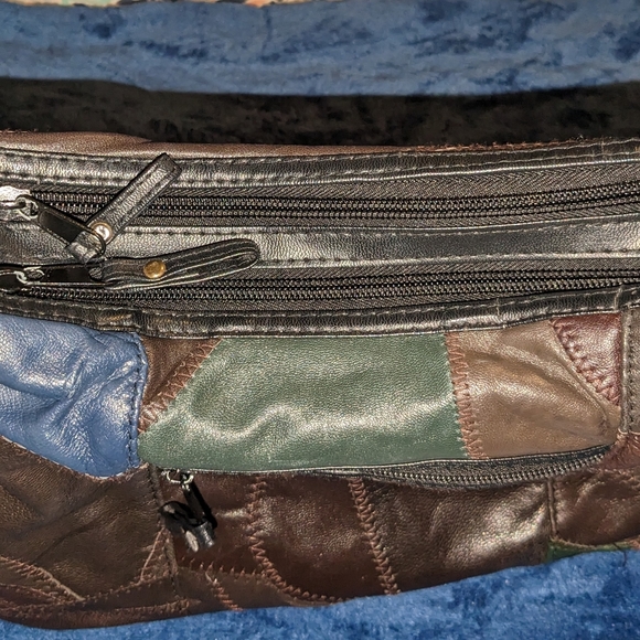 Vintage 90s patchwork woman's purse - Picture 10 of 12